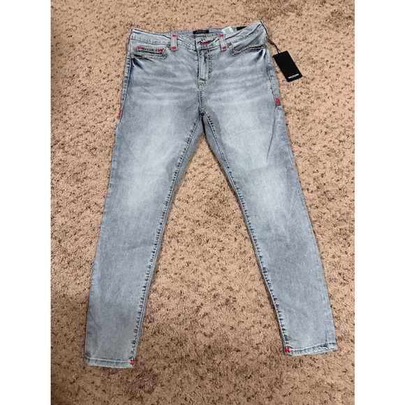 Women's True Religion Jeans, Blue, Size 33 - Picture 3 of 8